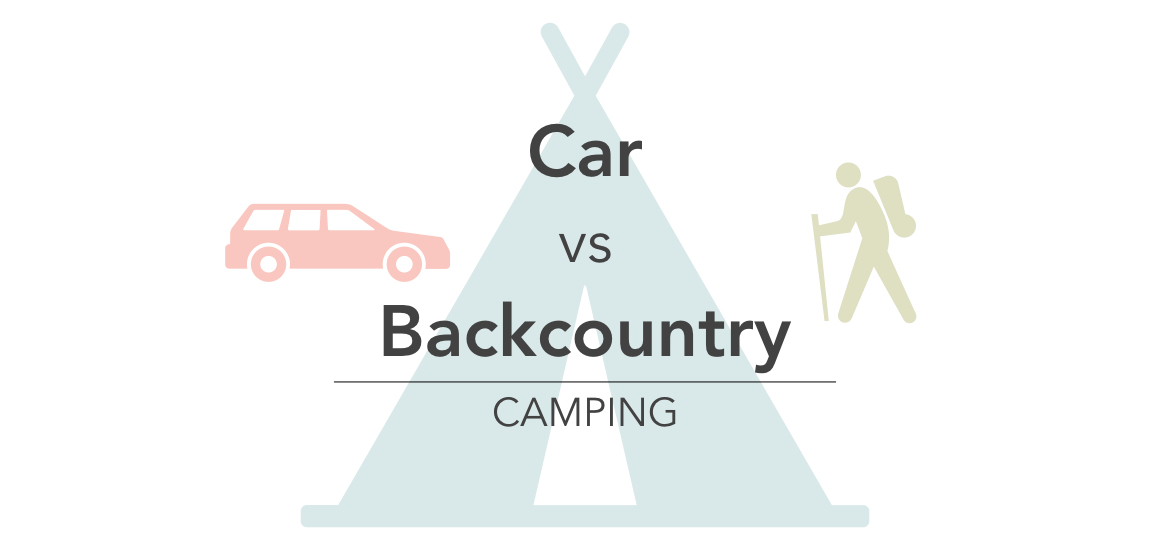 Car camping versus backcountry camping in Ontario