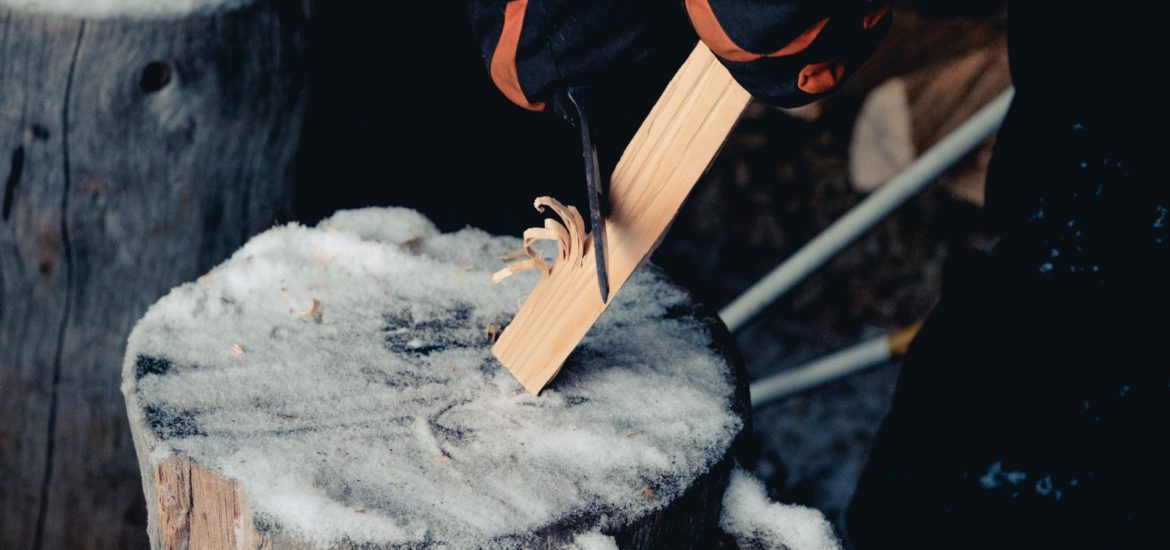 Wood feather stick shaving