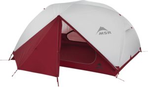 MSR Elixir Backpacking Tent for rain and wind