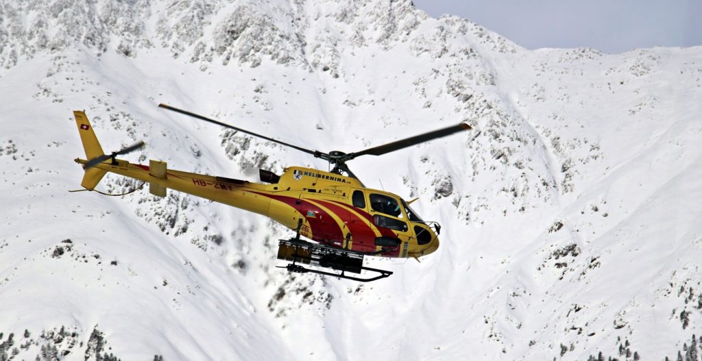 Emergency Helicopter Search and Rescue backcountry