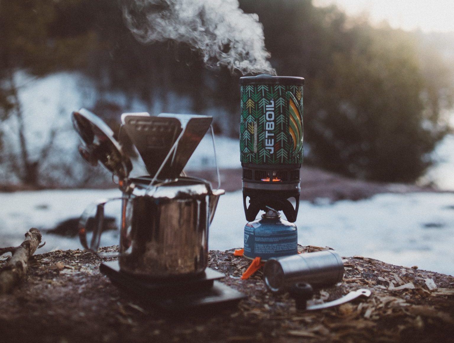Camping Stove cooking