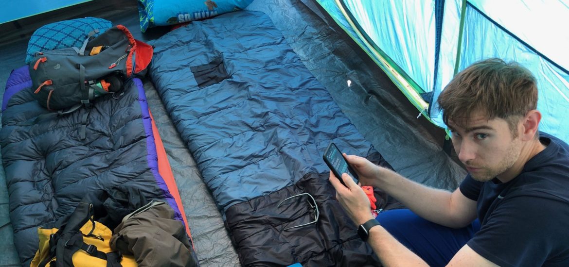 Tent sleeping bad pad therm-a-rest coleman r-value