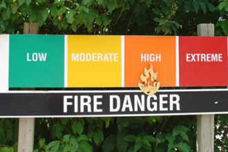 Fire danger rating system ban