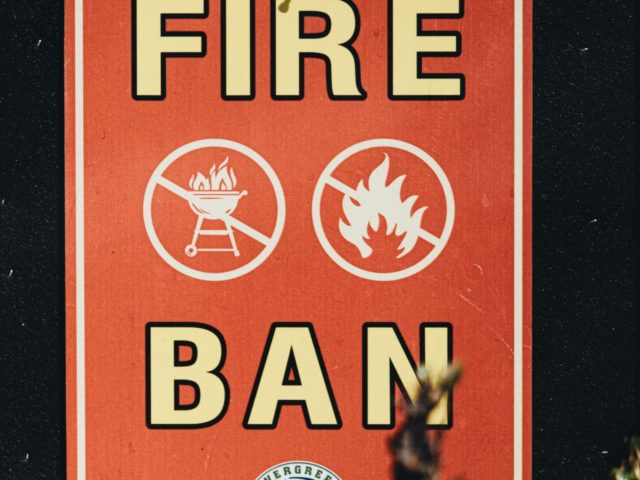 fire ban sign camping campfire
