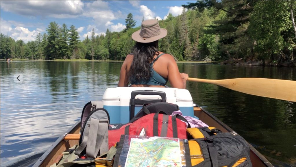 portage camping canoe backcountry paddling equipment