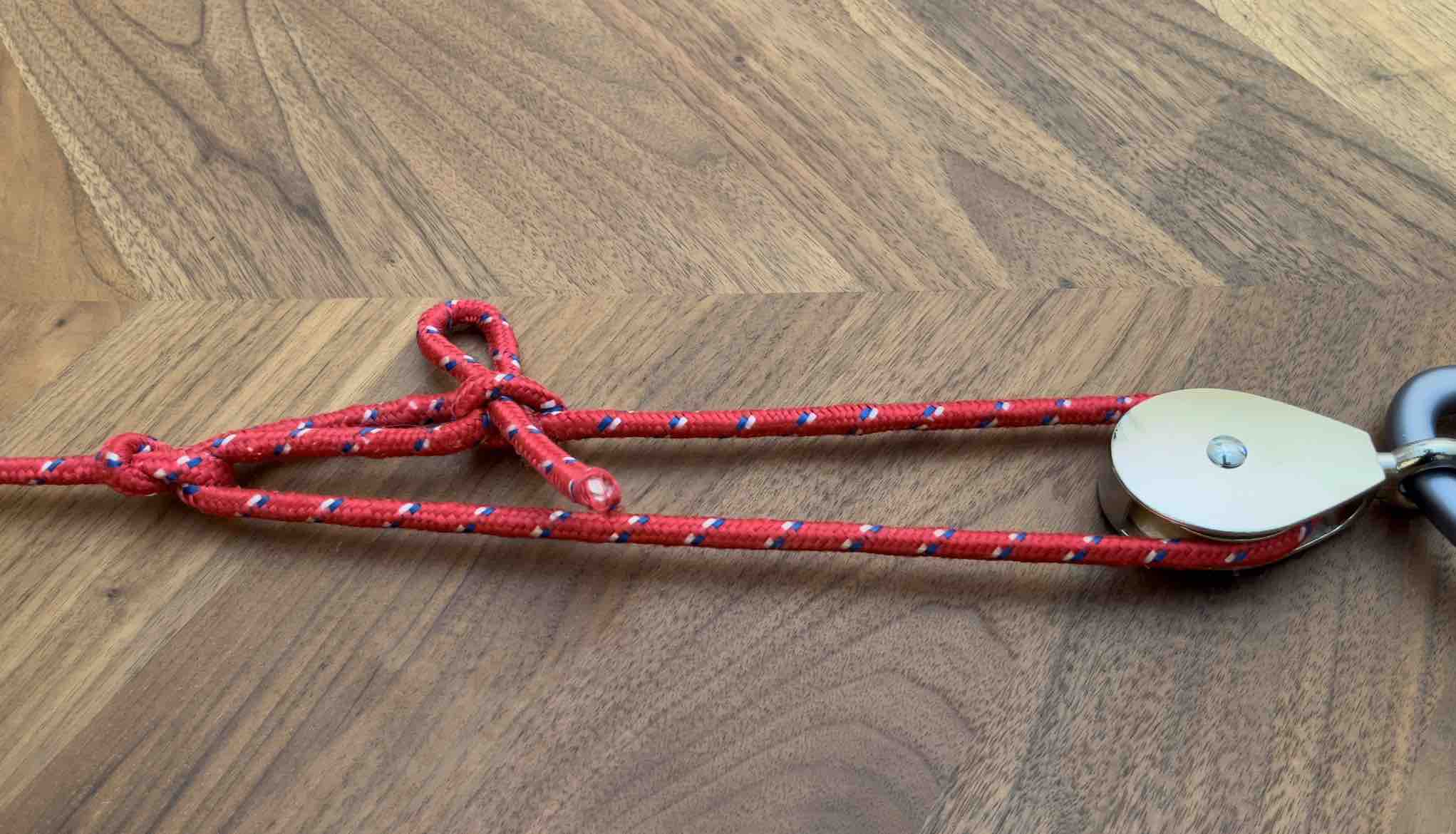 camping knots trucker's hitch tension rope