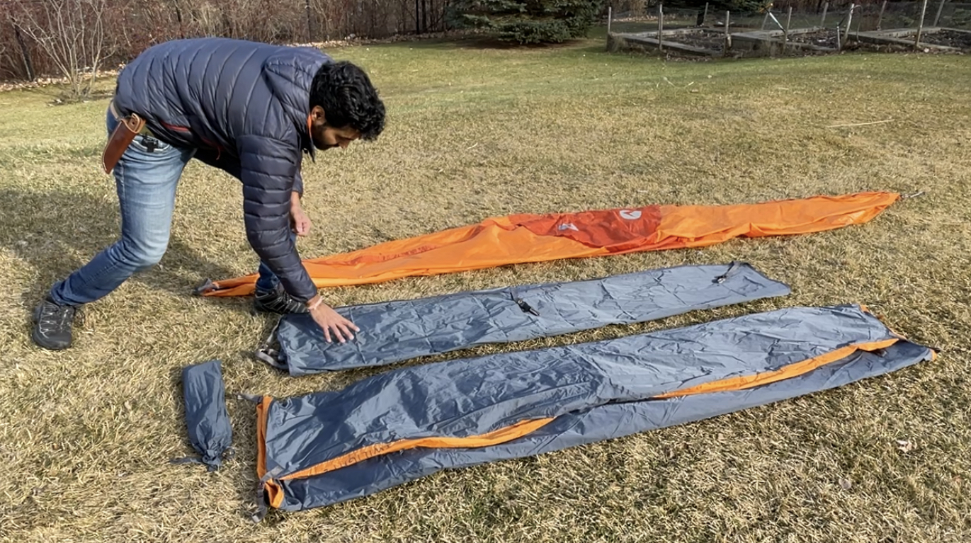 how to fold and pack a tent
